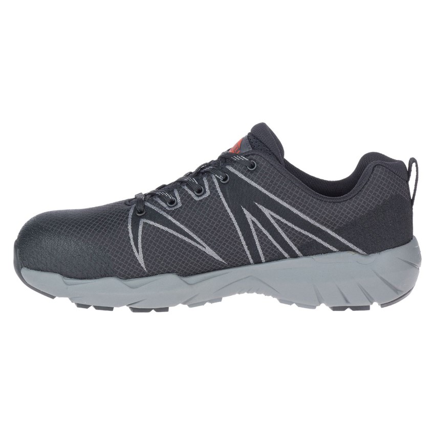 Chaussure de Securite Merrell Fullbench 55 Alloy Toe Noir Homme | B.E.WRMX